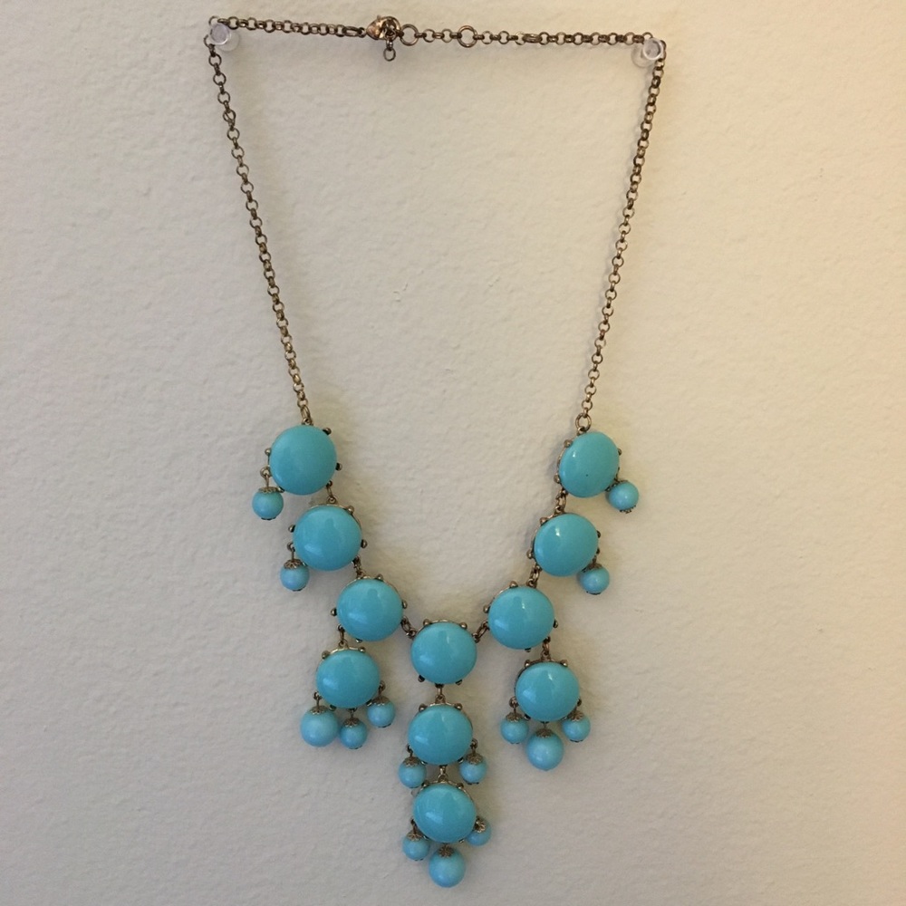 Teal Blue Chunky Necklace